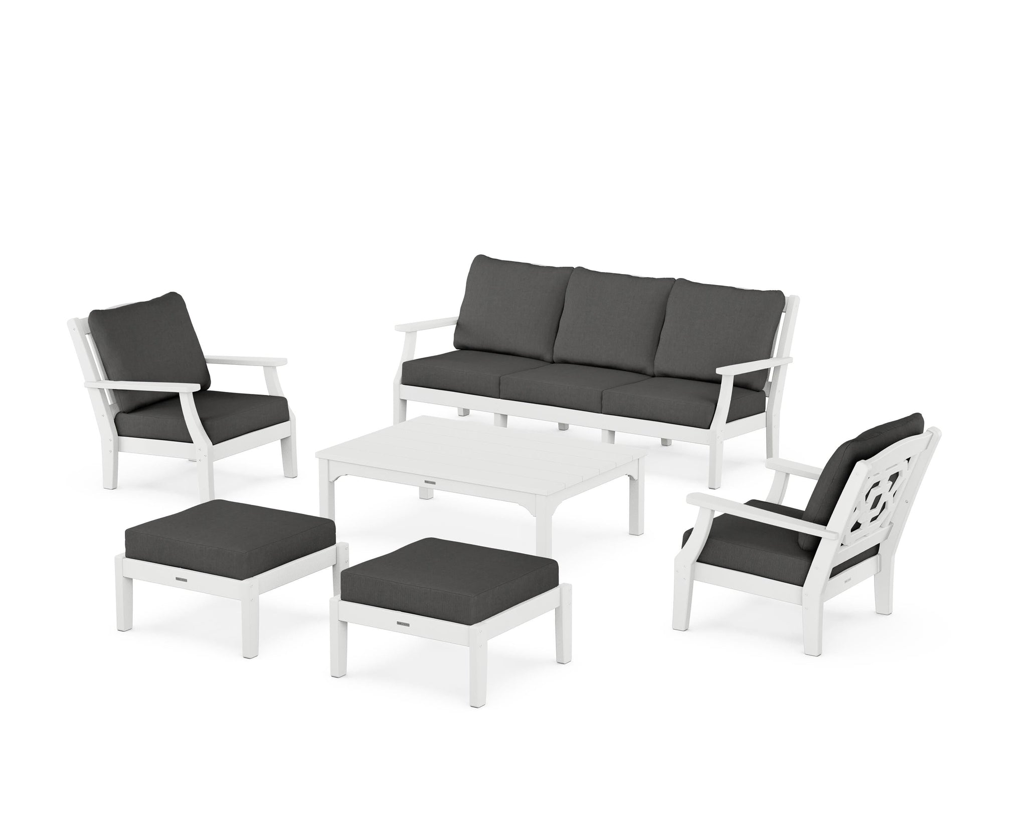 Chinoiserie 6-Piece Lounge Sofa Set