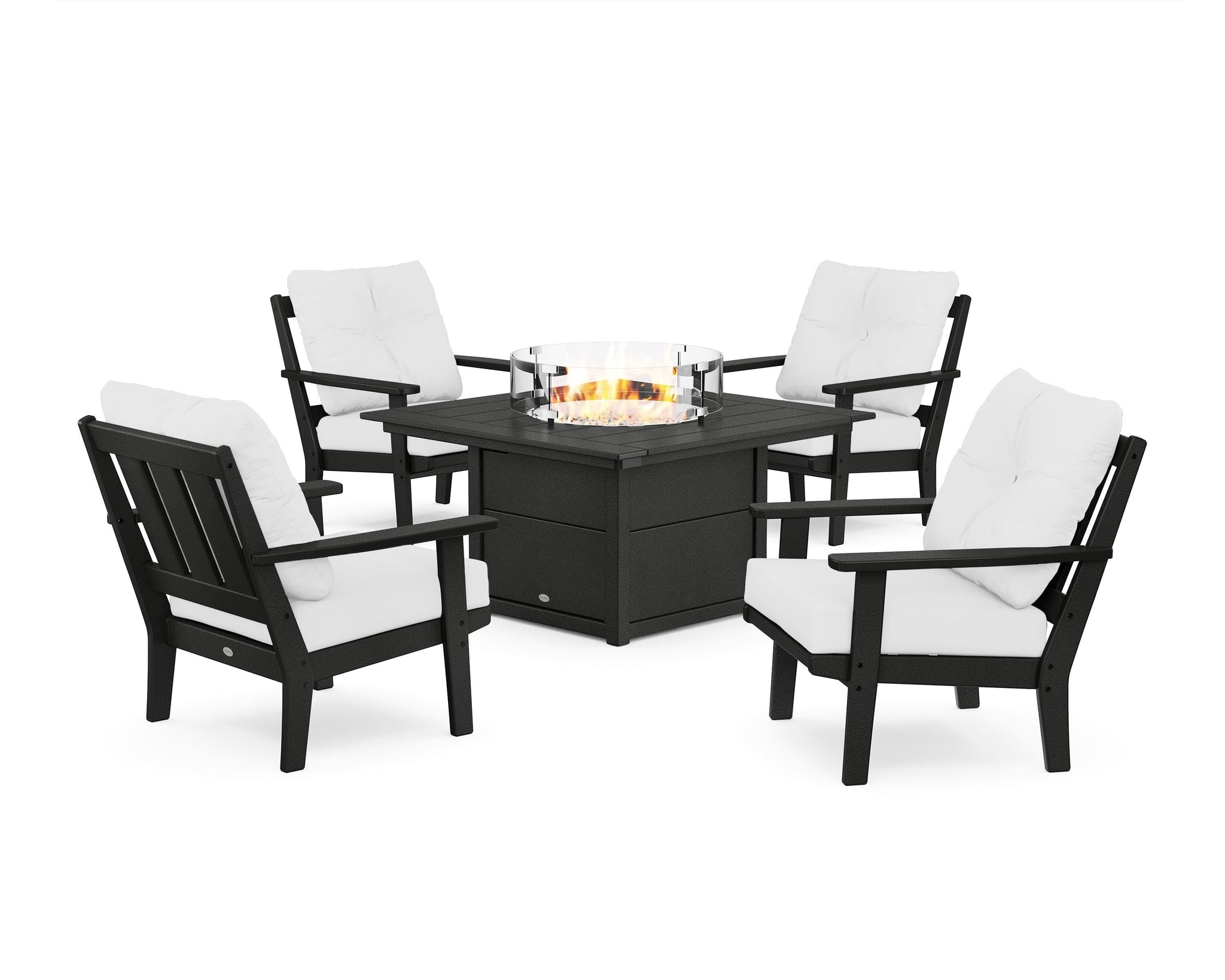 Oxford 5-Piece Deep Seating Set with Fire Pit Table