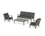 Chinoiserie 4-Piece Deep Seating Set with Sofa