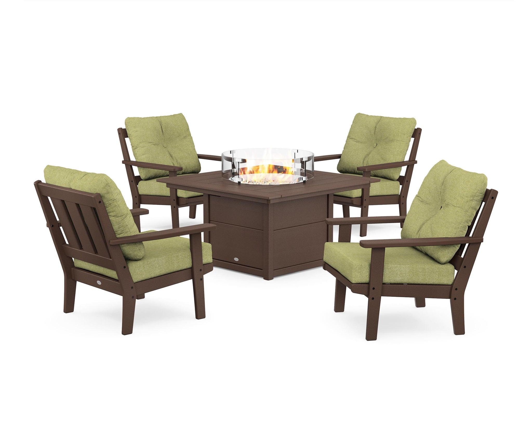 Oxford 5-Piece Deep Seating Set with Fire Pit Table