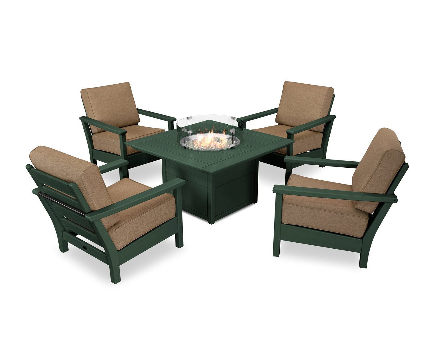 Harbour 5-Piece Conversation Set with Fire Pit Table