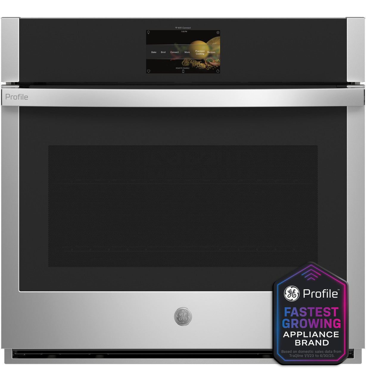 GE Profile™ 30" Smart Built-In Convection Single Wall Oven with In-Oven Camera and No Preheat Air Fry