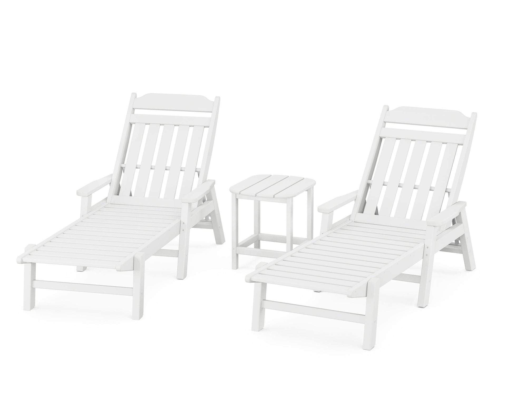 Cottage 3-Piece Chaise Set with Arms