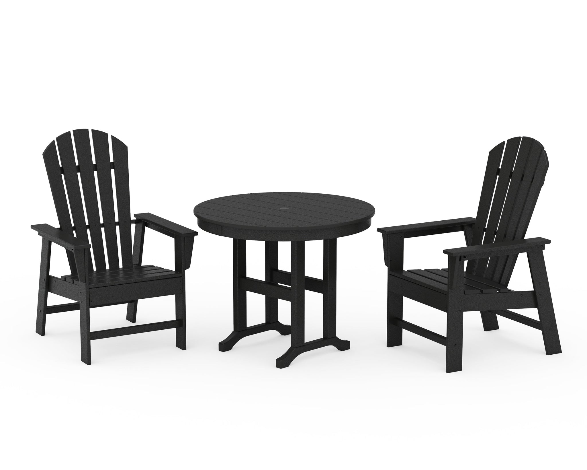 South Beach 3-Piece Round Farmhouse Dining Set