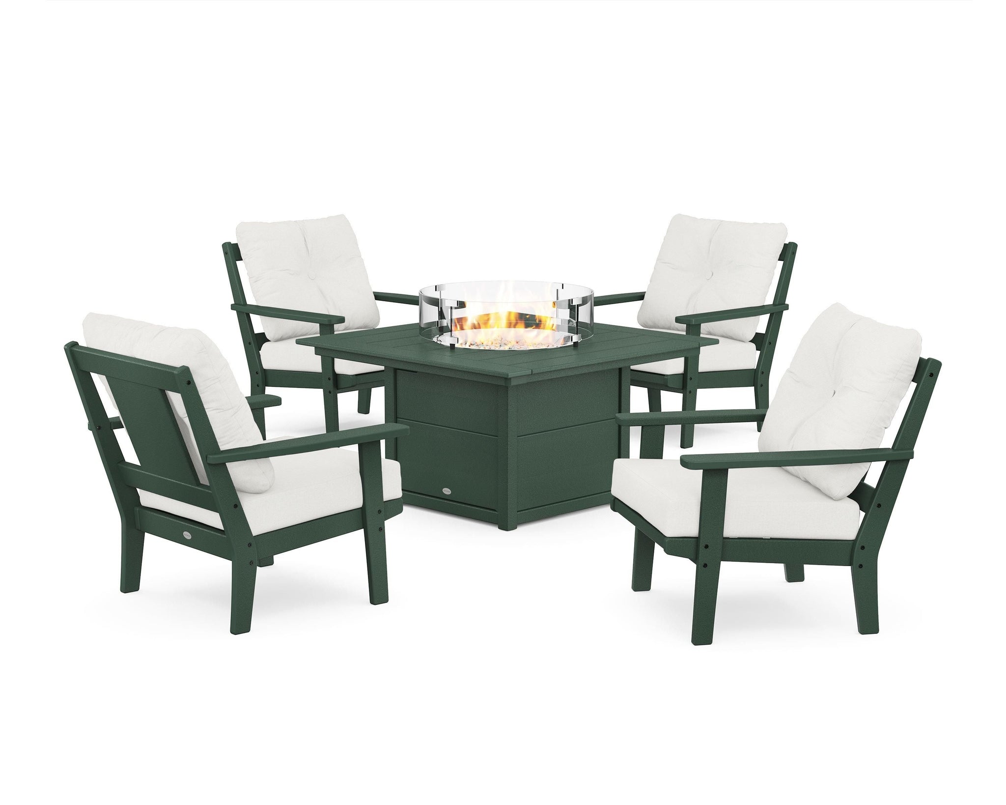Prairie 5-Piece Deep Seating Set with Fire Pit Table