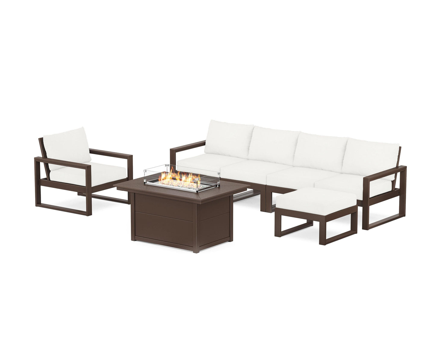 EDGE Sectional Lounge and Fire Pit Set