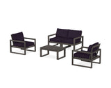 EDGE Sectional 4-Piece Deep Seating Set with Loveseat