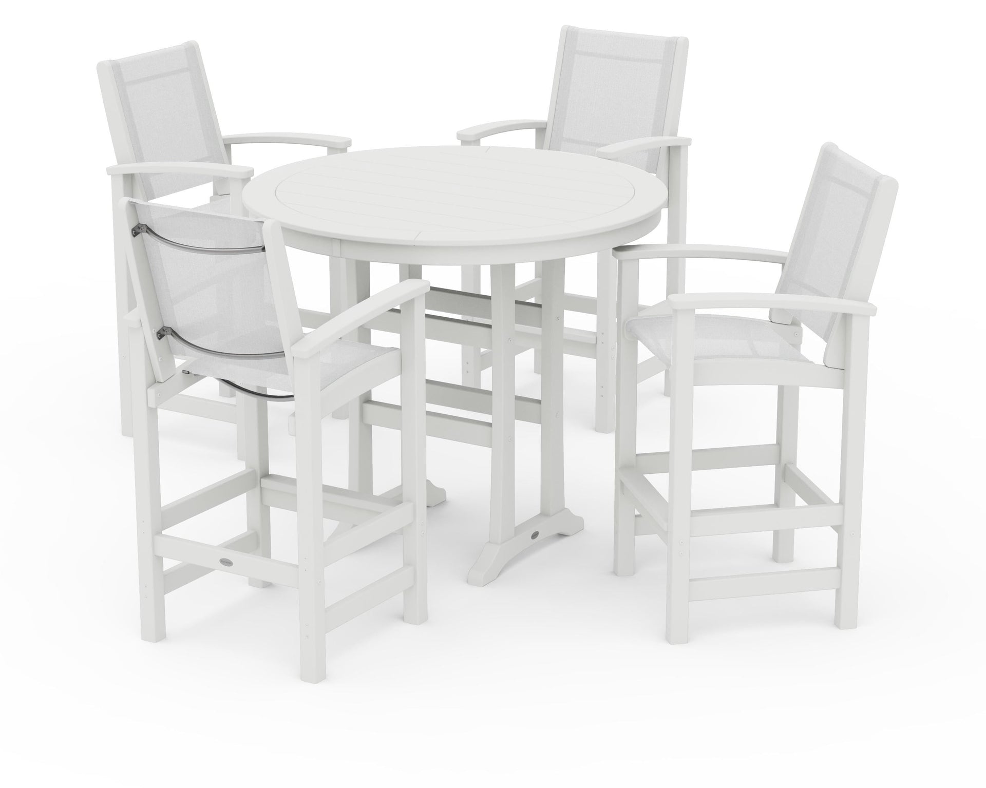 Coastal 5-Piece Nautical Trestle Bar Set