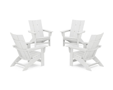 4-Piece Modern Grand Adirondack Chair Conversation Set