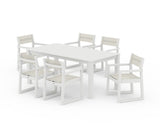 EDGE Sling Arm Chair 7-Piece Parsons Dining Set