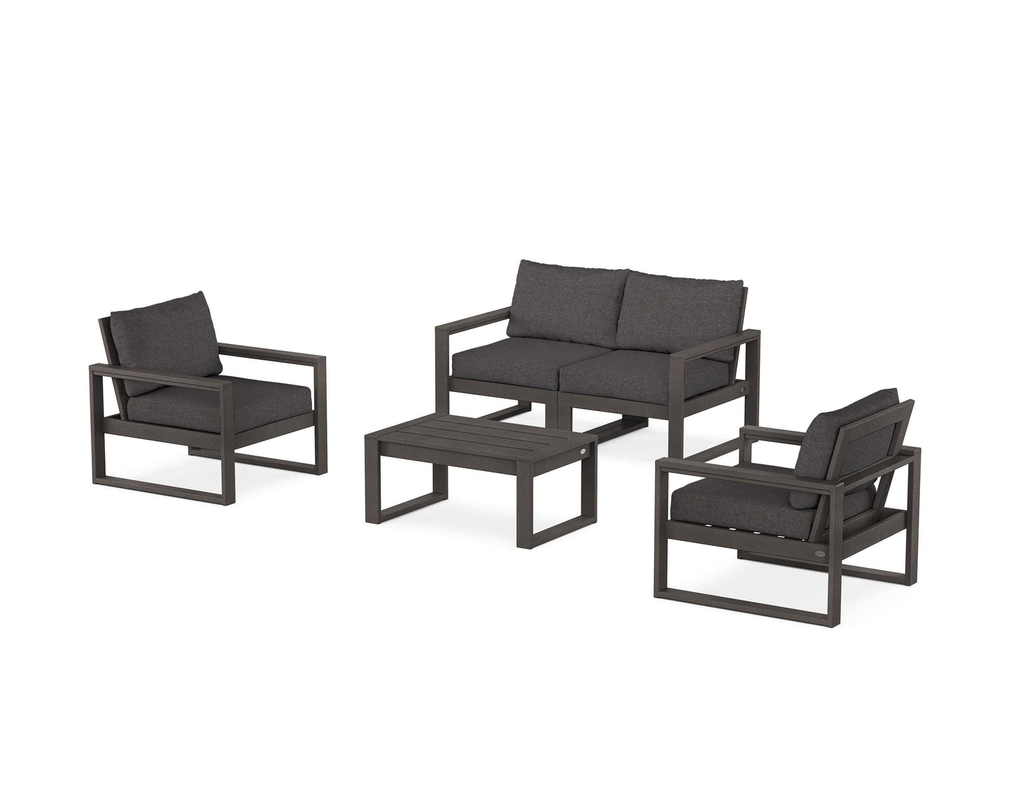 EDGE Sectional 4-Piece Deep Seating Set with Loveseat