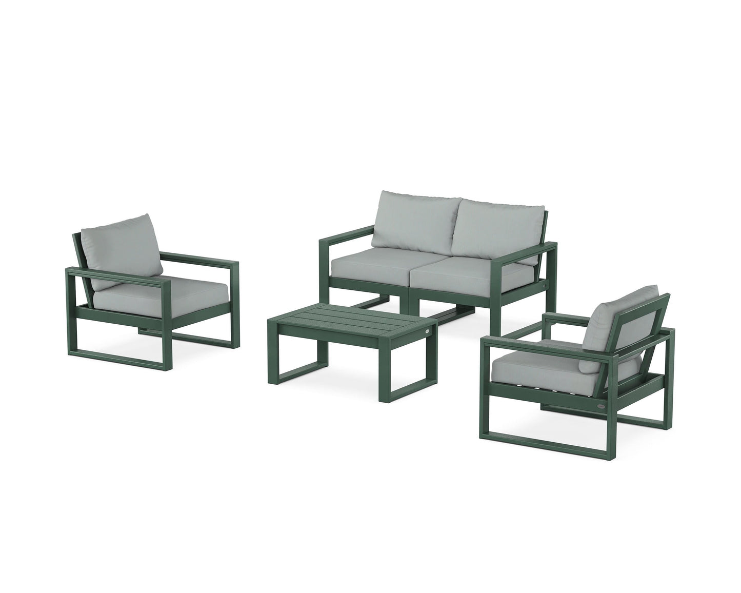 EDGE Sectional 4-Piece Deep Seating Set with Loveseat