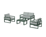 EDGE Sectional 4-Piece Deep Seating Set with Loveseat