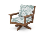 Chippendale Deep Seating Swivel Chair