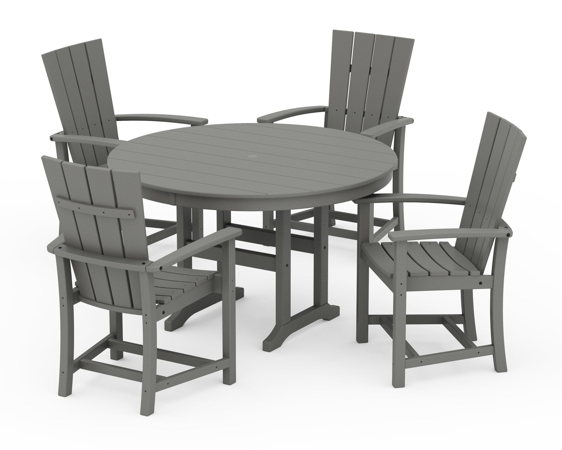 Quattro 5-Piece Round Farmhouse Dining Set