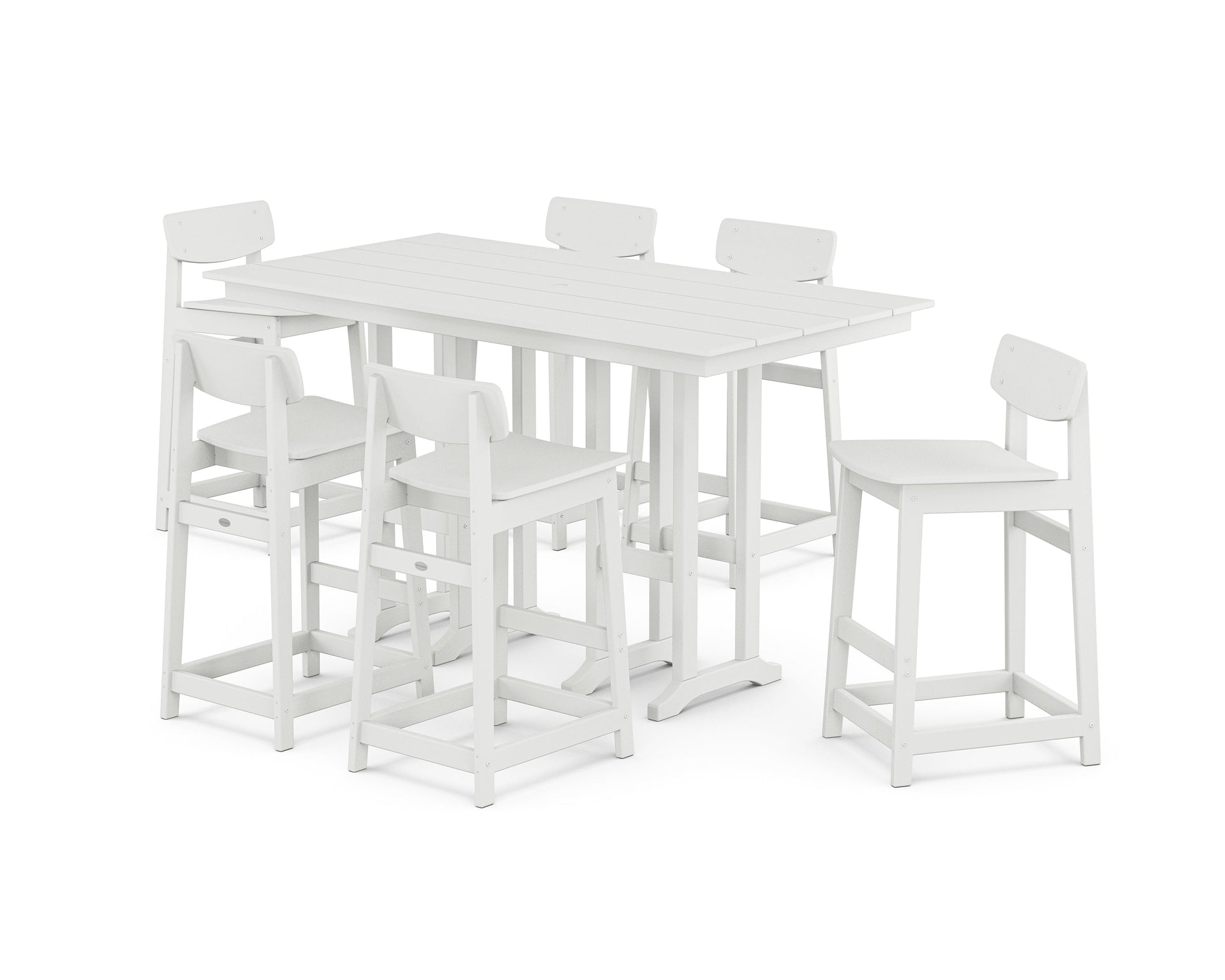 Modern Studio Urban Lowback Bar Chair 7-Piece Set