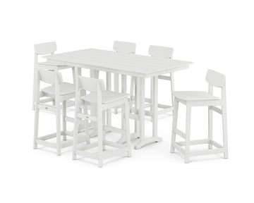 Modern Studio Urban Lowback Bar Chair 7-Piece Set