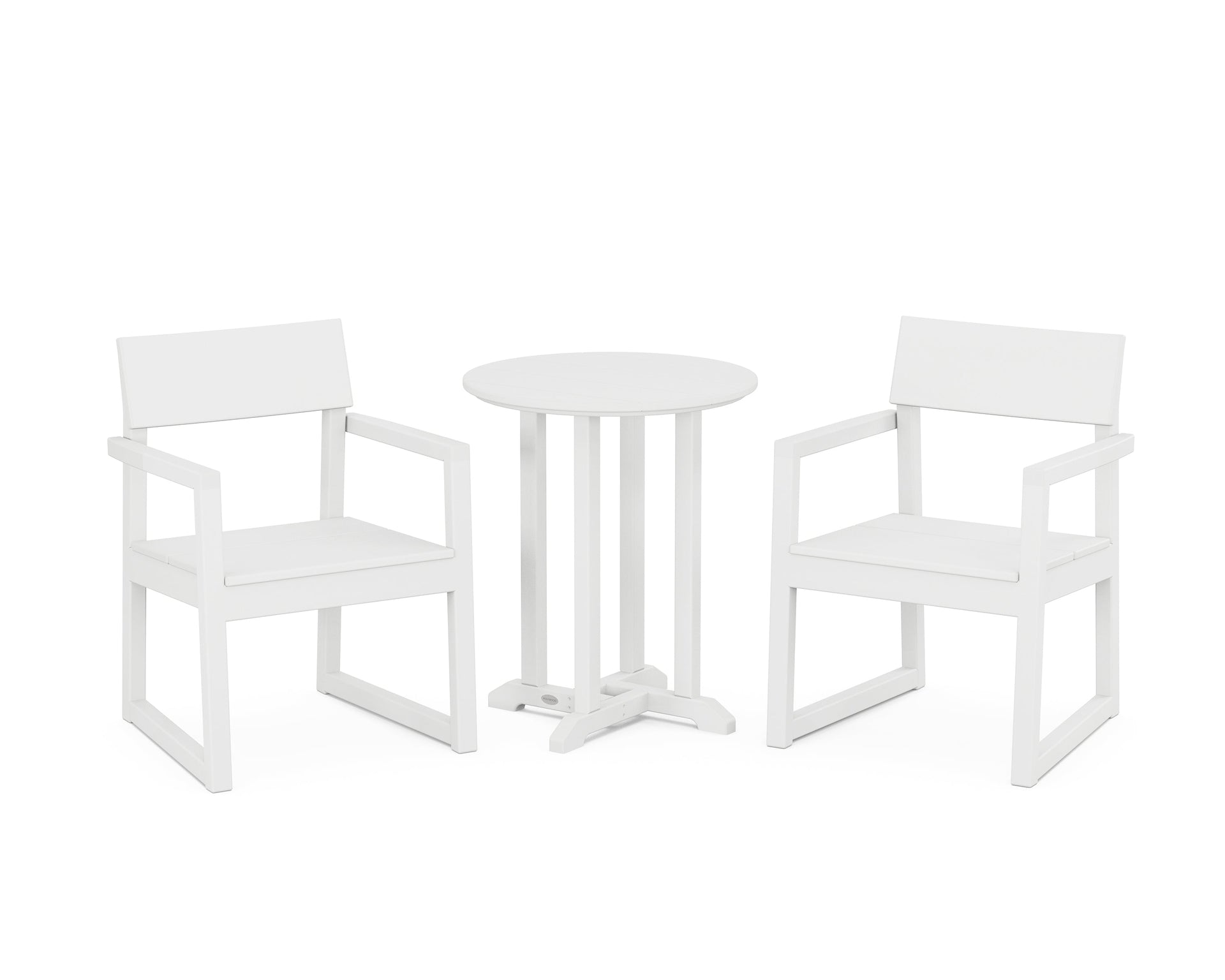 EDGE 3-Piece Round Bistro Dining Set