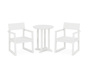 EDGE 3-Piece Round Bistro Dining Set