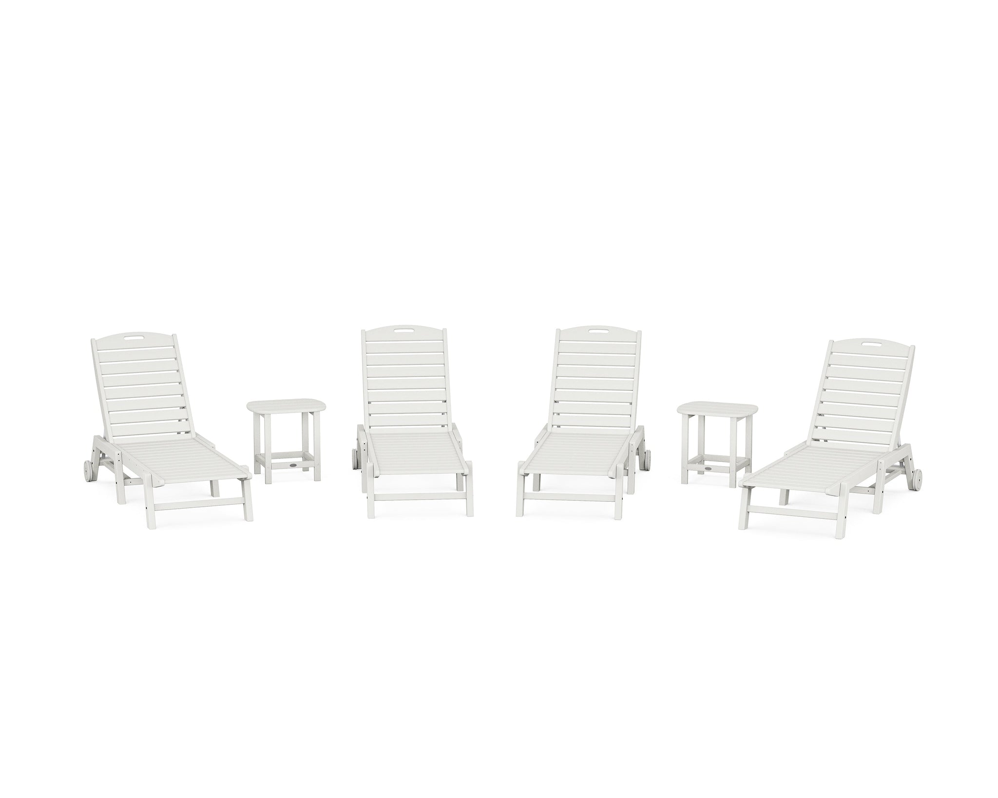 Nautical Chaise 6-Piece Set with Wheels