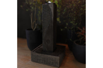 Exaco Yin Yang Outdoor Water Fountain 49" Tall with LED New