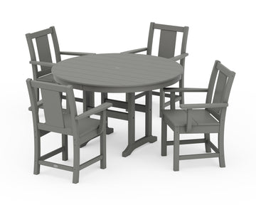 Prairie 5-Piece Round Farmhouse Dining Set