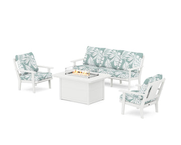 Prairie Deep Seating Fire Pit Table Set