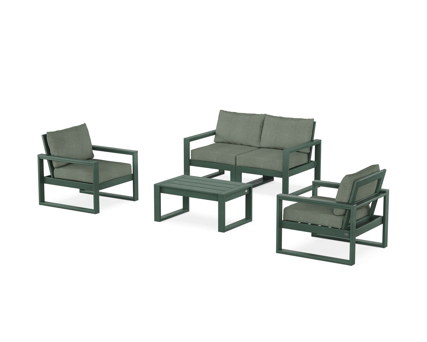 EDGE Sectional 4-Piece Deep Seating Set with Loveseat