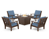 Wovendale 5-Piece Deep Seating Set with Fire Pit Table