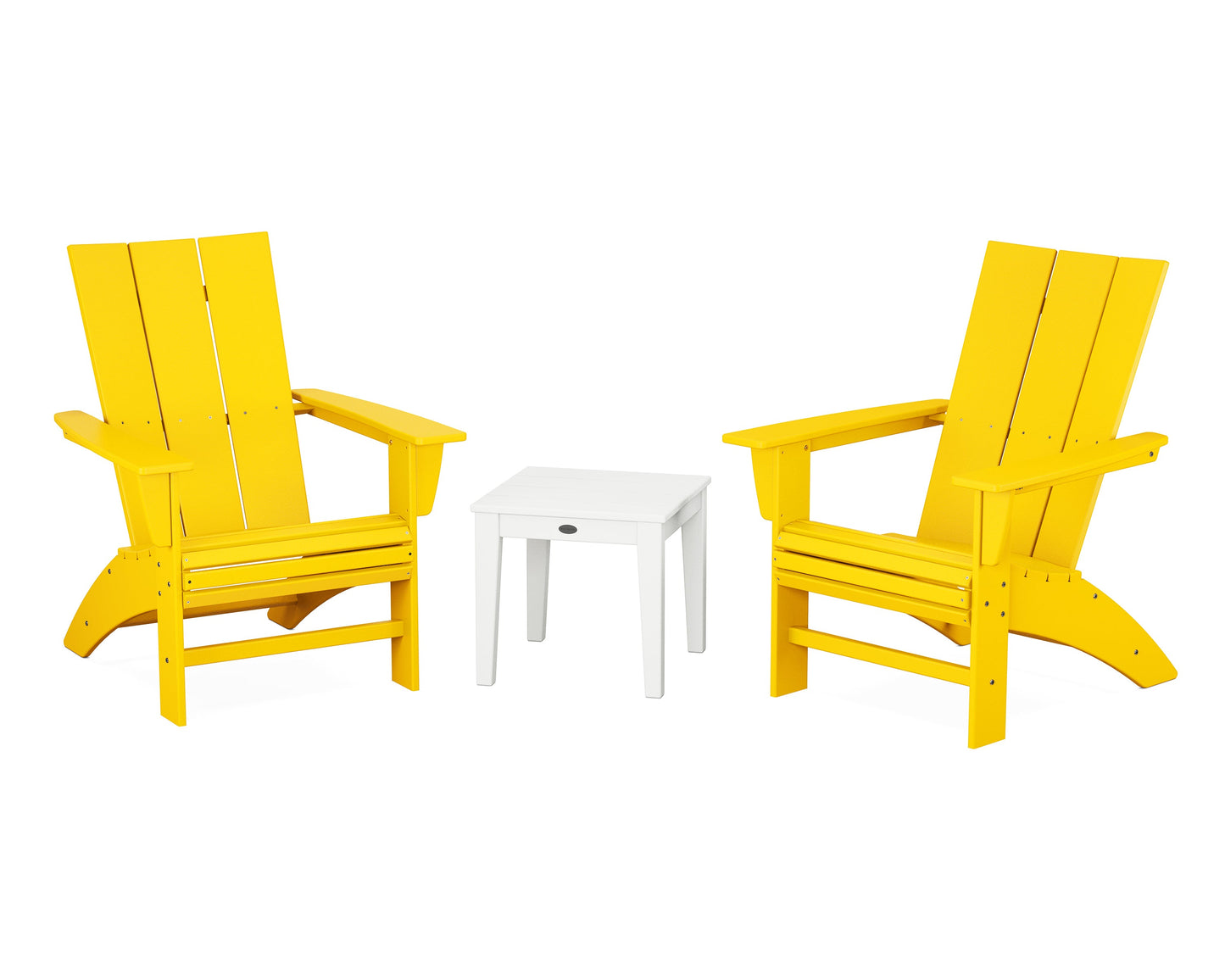 Modern 3-Piece Curveback  Adirondack Set