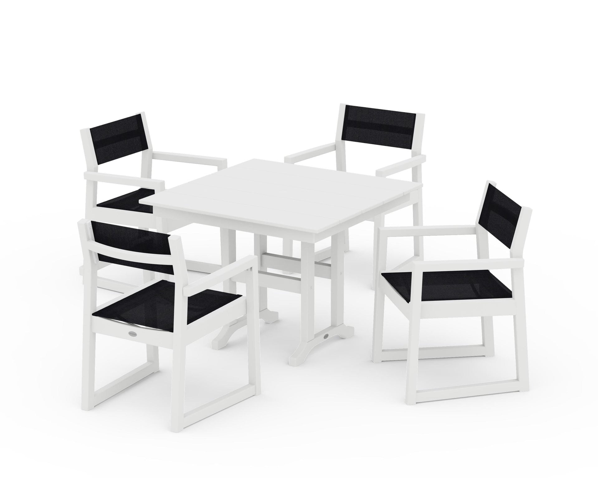 EDGE Sling Arm Chair 5-Piece Farmhouse Dining Set