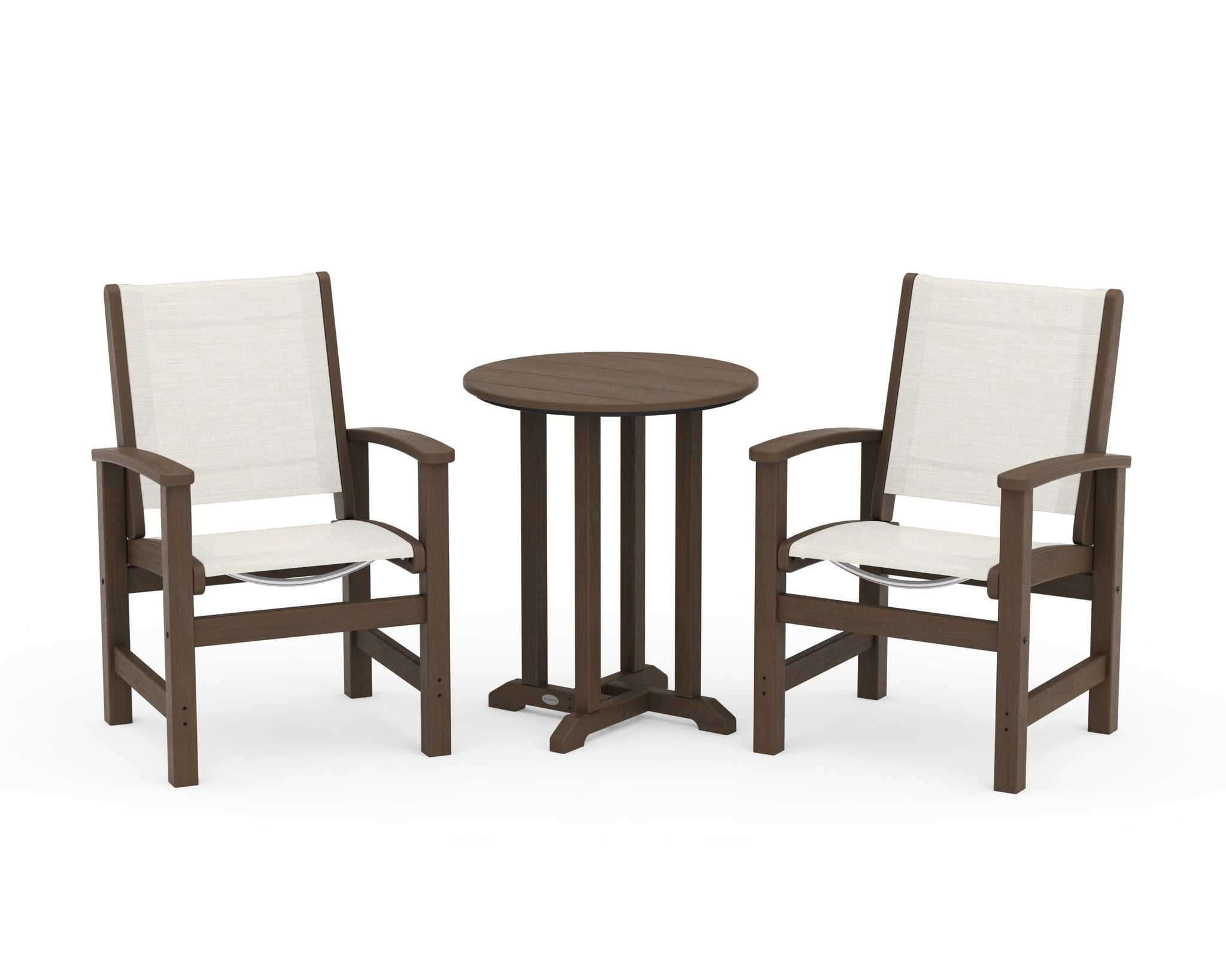 Coastal 3-Piece Round Bistro Dining Set