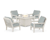 Cottage 5-Piece Deep Seating Set with Fire Pit Table