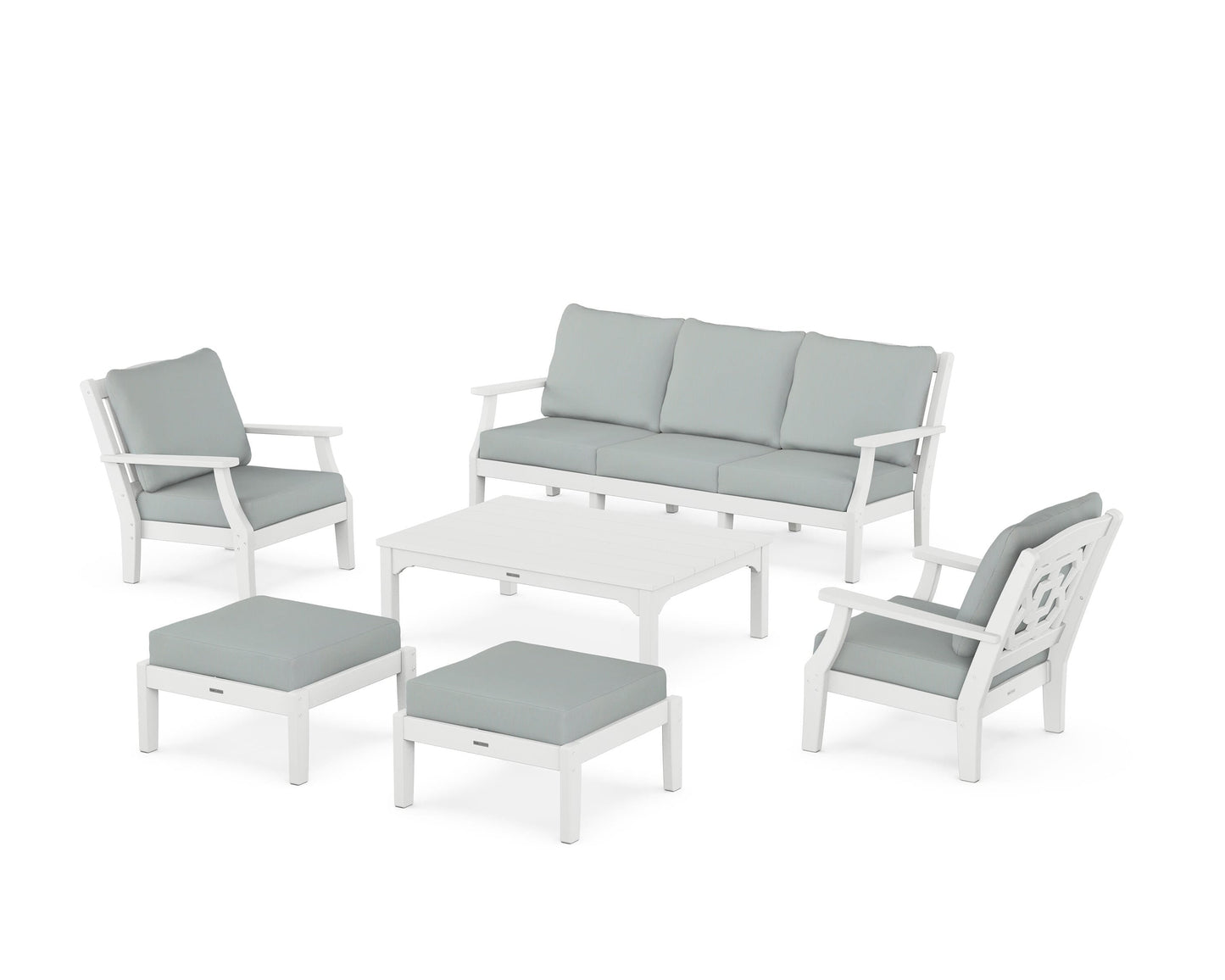 Chinoiserie 6-Piece Lounge Sofa Set