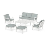 Chinoiserie 6-Piece Lounge Sofa Set