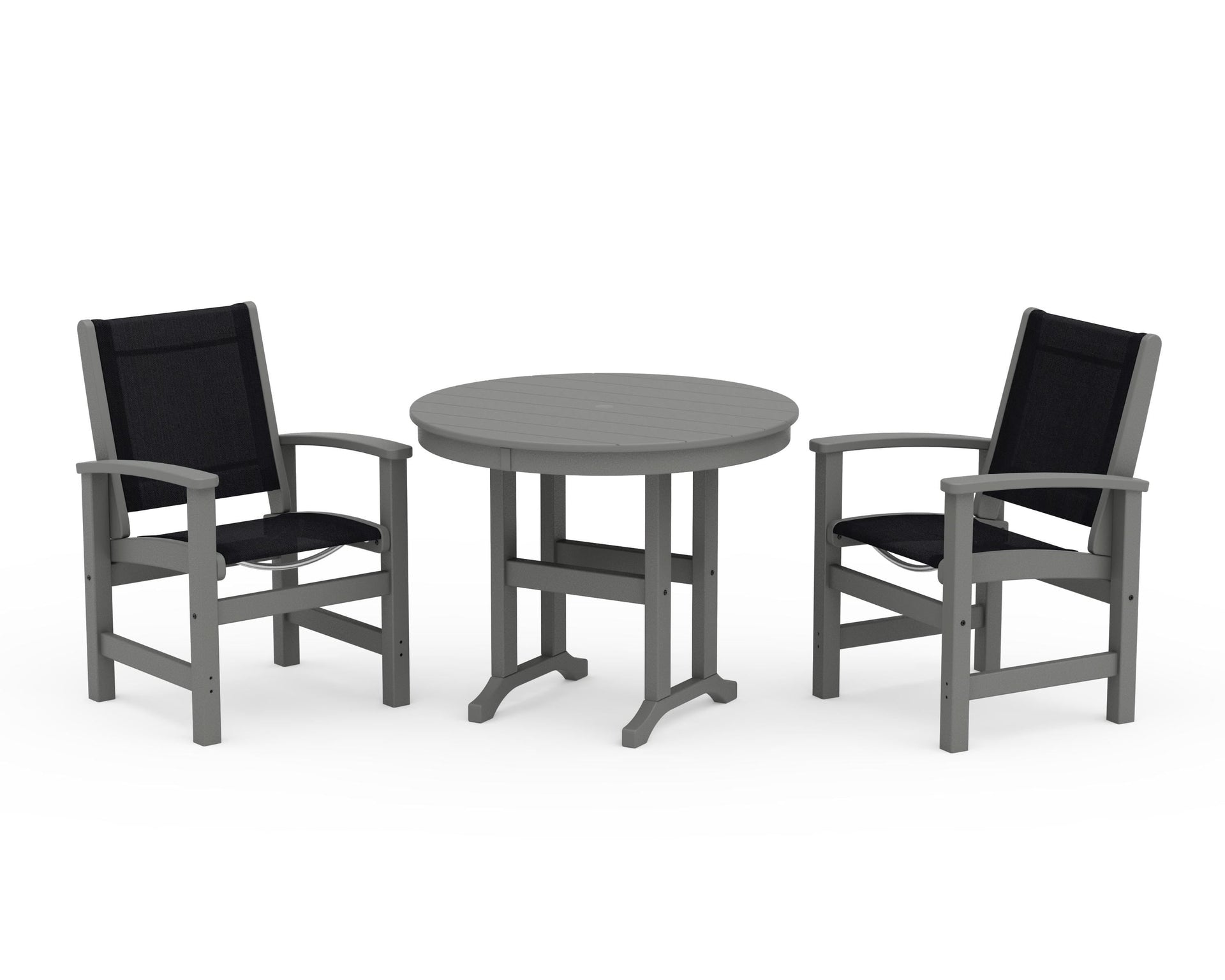 Coastal 3-Piece Round Dining Set