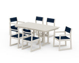 EDGE Sling 7-Piece Farmhouse Dining Set