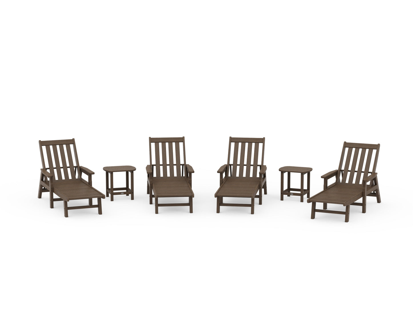 Vineyard 6-Piece Chaise with Arms Set