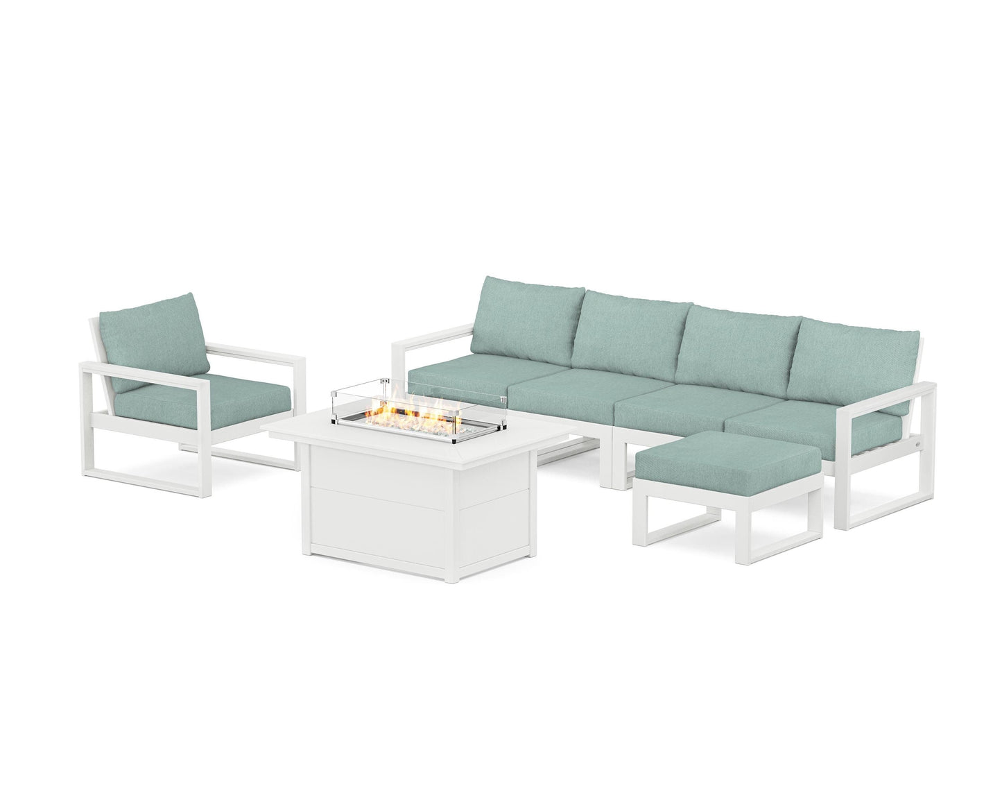 EDGE Sectional Lounge and Fire Pit Set