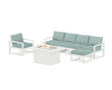 EDGE Sectional Lounge and Fire Pit Set
