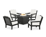 Cottage 5-Piece Deep Seating Set with Fire Pit Table