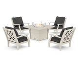 Wovendale 5-Piece Deep Seating Set with Fire Pit Table