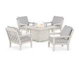 Cottage 5-Piece Deep Seating Set with Fire Pit Table