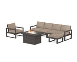 EDGE Sectional Lounge and Fire Pit Set