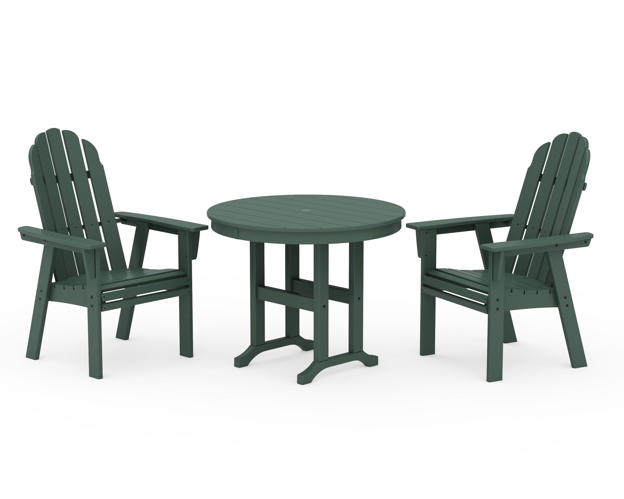 Vineyard Adirondack 3-Piece Round Dining Set