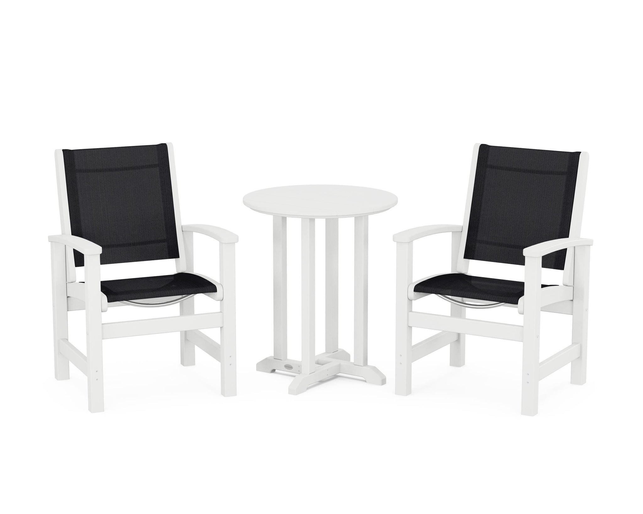 Coastal 3-Piece Round Bistro Dining Set