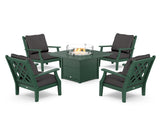 Wovendale 5-Piece Deep Seating Set with Fire Pit Table