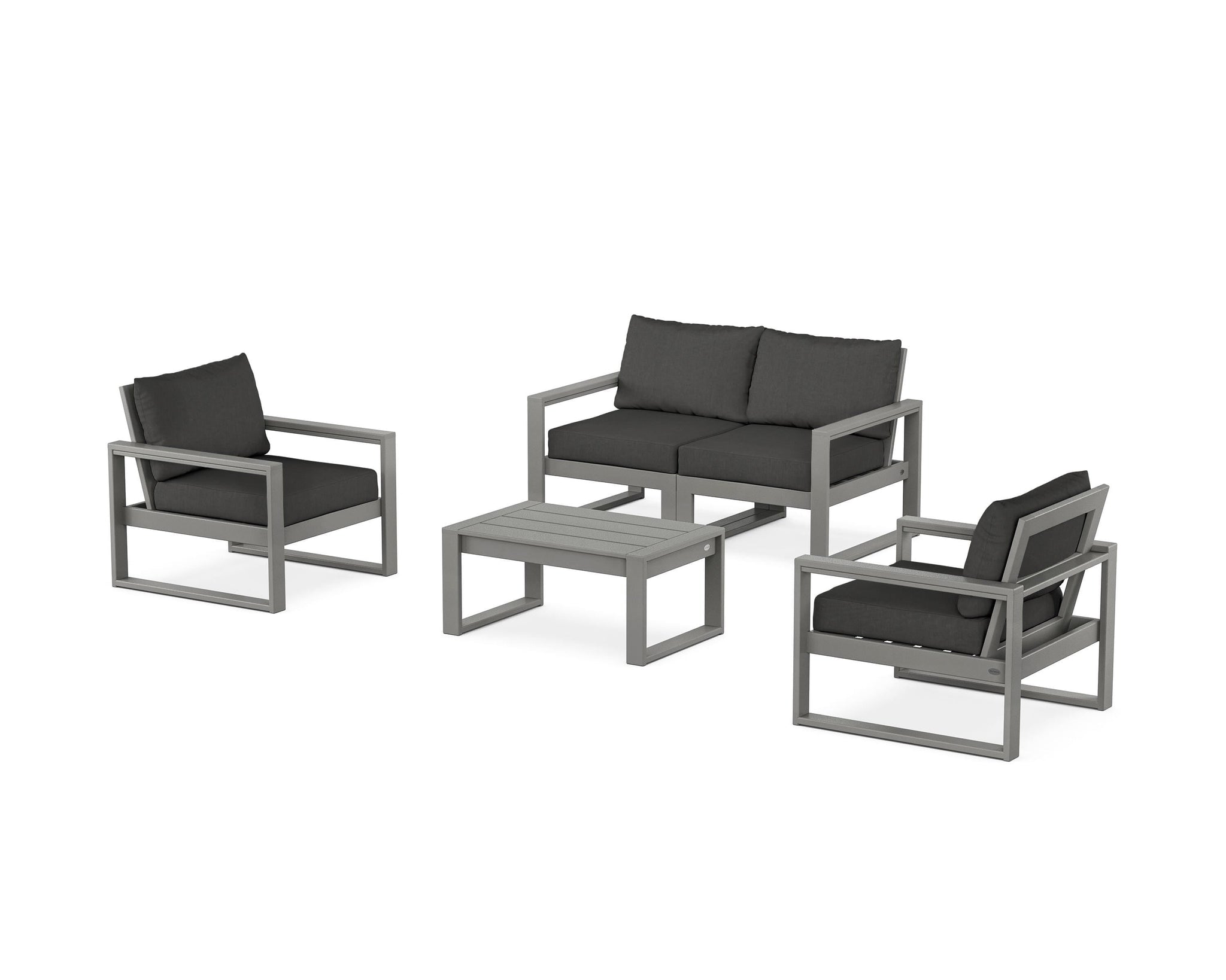 EDGE Sectional 4-Piece Deep Seating Set with Loveseat