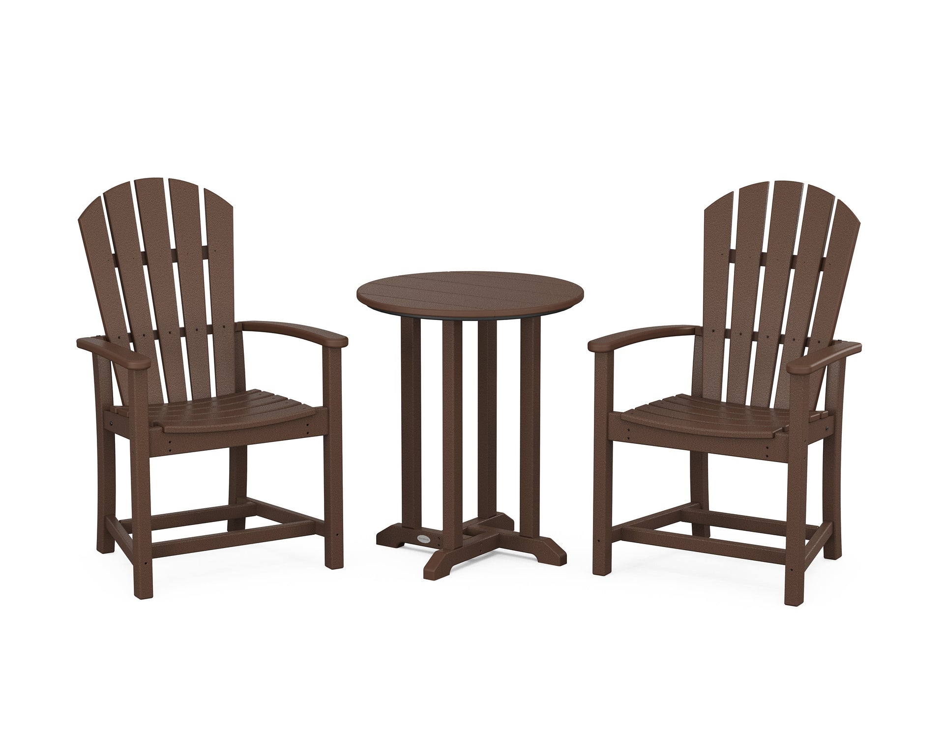 Palm Coast 3-Piece Round Farmhouse Bistro Dining Set