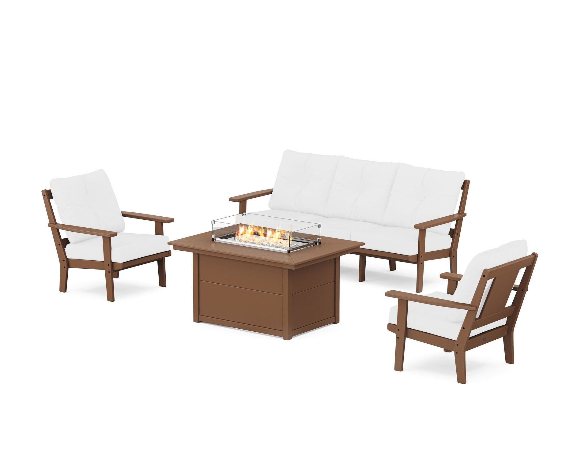 Prairie Deep Seating Fire Pit Table Set